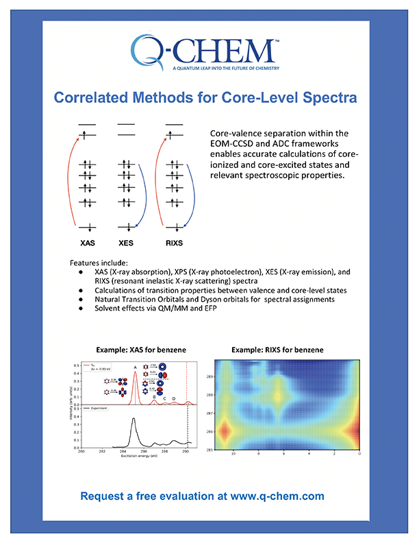 Correlated Methods for Core-Level Spectra whitepaper