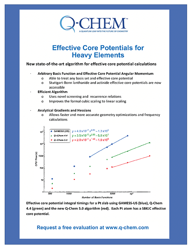 Effective Core Potentials for Heavy Elements whitepaper