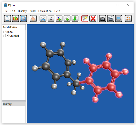 IQmol - Build molecules