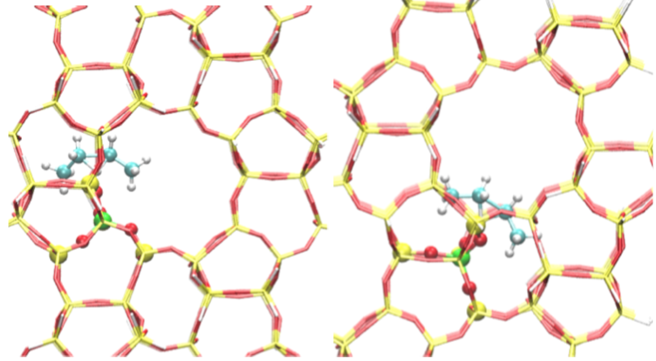 Image of a zeolite lattice