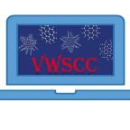VWSCC Logo (blue laptop with red text on the screen reading "VWSCC" alongside snowflakes)